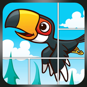 Slide Puzzles: Cartoon Animals Sliding Puzzle Game icon