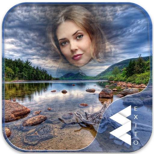 Beautiful Lake Photo Frames أيقونة