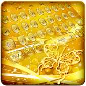 Golden Butterfly Keyboard Theme