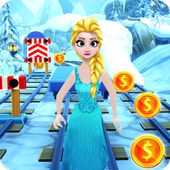 Subway Ice Princess Run free no wifi icon