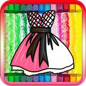 coloring pages Princess dress on 9Apps