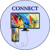 usb hdmi connect screen phone android checker tv icon