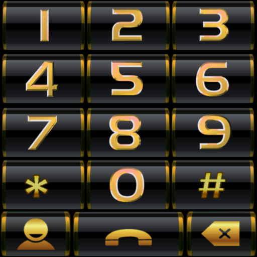 THEME GOLD BLACK 3 EXDIALER icon
