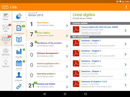 Omnivox Mobile screenshot 15