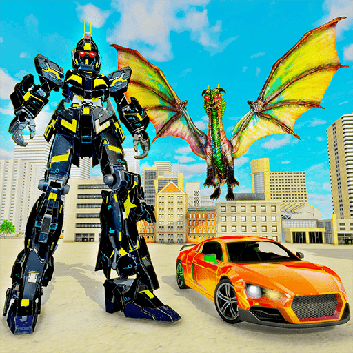 Flying Dragon Robot Transforming Robot Car Games icon