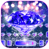 Lila Diamant-Tastatur icon