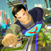 Super Speed Flying Hero Game: Rescue Crime icon