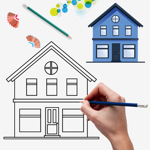House Draw Step By Step иконка