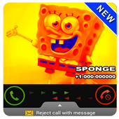 Fake Sponge Bob Video Call أيقونة