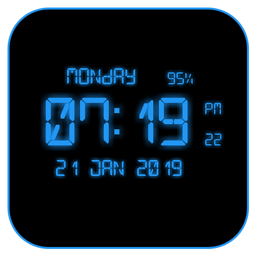 LED Digital Clock Live Wallpaper icon