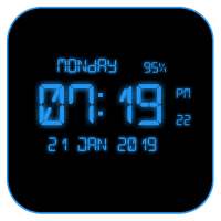 LED Digital Clock Live Wallpaper on 9Apps