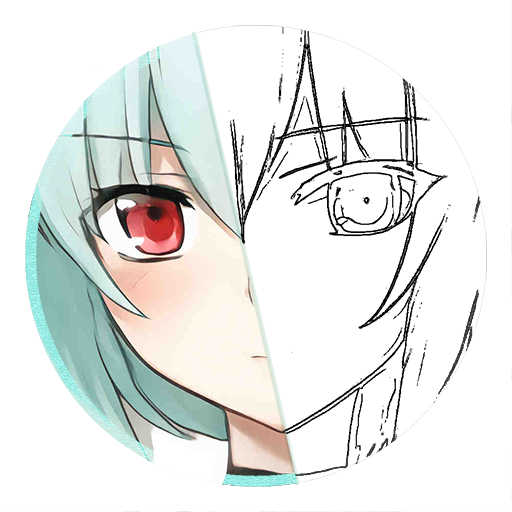 Draw anime by outline with pencil for beginners icon