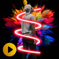 Video Editor- Drip Art, Neon Line Art, Spiral Art