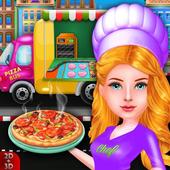 City Bus Pizza Delivery Girl icon