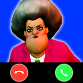 Scary Teacher fake call prank icon