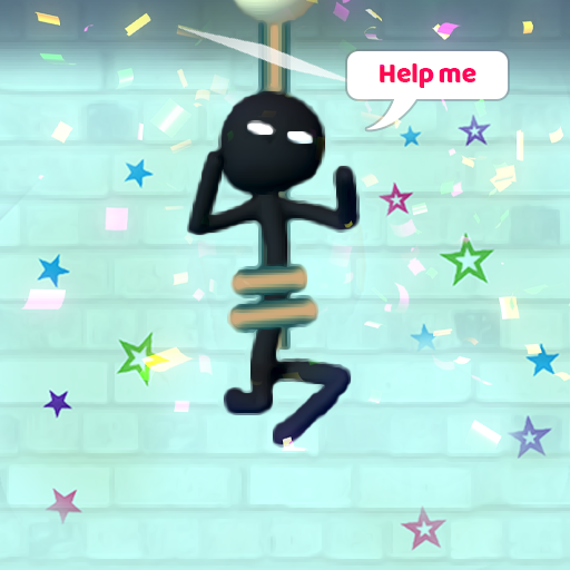 Stickman Rescue - Cut Rope Puzzle Game icon