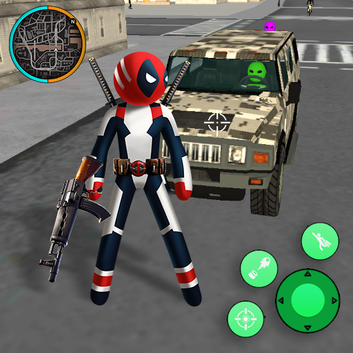 Superhero Stickman Rope Hero Gangstar Mafia icon