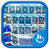 Happy Snow Man Keybaord Theme icon
