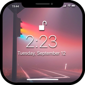 Lock Screen for i.Phone.X style icon