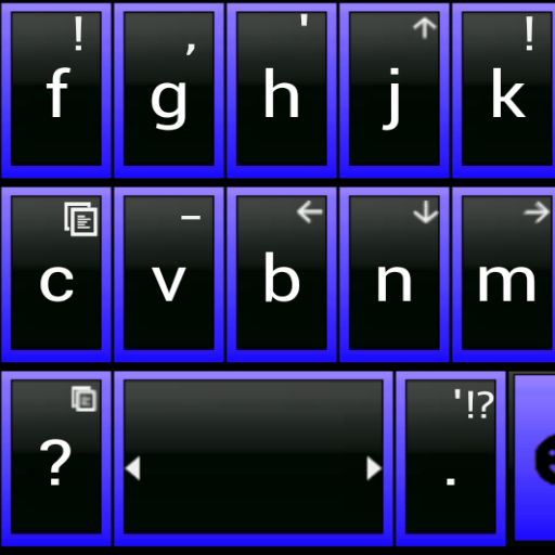 THEME AI TYPE BLACK BLUE icon