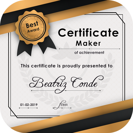 Certificate Maker - Certificate Editor With Design أيقونة