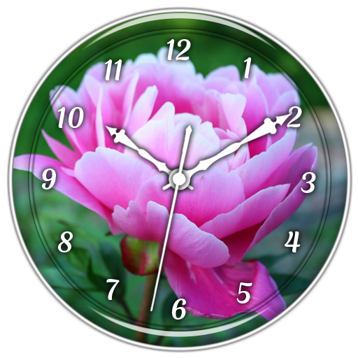 Peony Clock Live Wallpaper icon