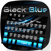 Черная синяя клавиатура иконка