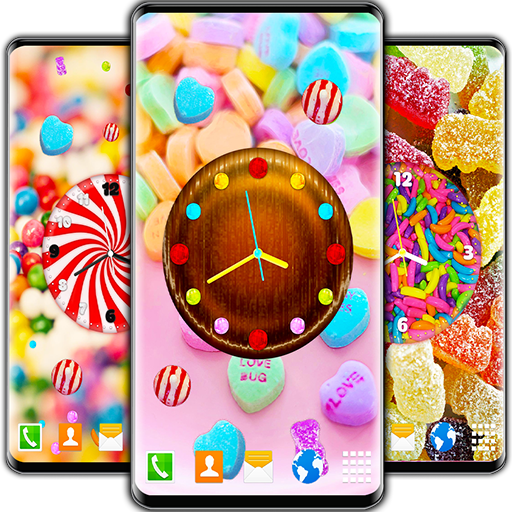 Candy Clock Wallpaper 🍬 Sweet Live Wallpapers icon