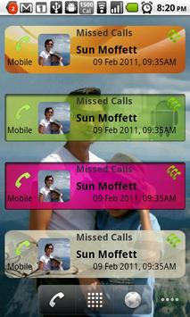 Missed Calls Widget screenshot 1