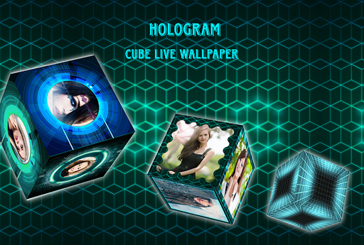 Hologram cube live wallpaper screenshot 1