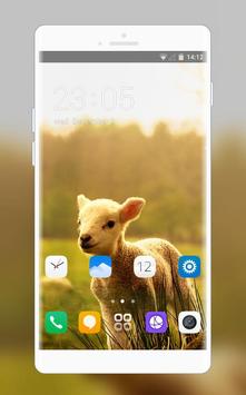 Theme for animals lamb one plus6 wallpaper screenshot 1