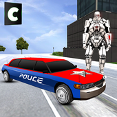 Police Limo Robot Transform icon
