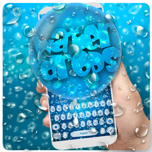 Blue Water Drop Keyboard icon