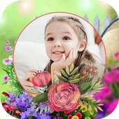 Beautiful Rose Garden Photo Frame Application