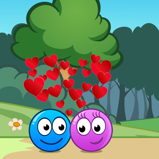 Blue &amp; Red Pinky Ball Lovers icon