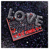 Giltter Love Heart Keyboard Theme icon