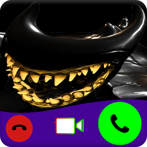 video call prank Scary ink icon