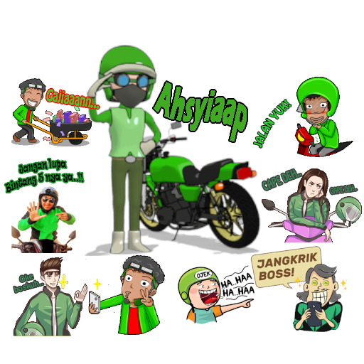 ikon Sticker WA Ojek Online StickerApps WA Ojol Gratis