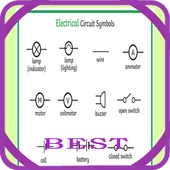 electrical diagram circuit symbols أيقونة