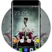 Themes for Samsung Galaxy Note skull wallpaper HD icon