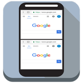 Dual Browser-screen icon