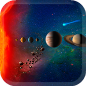 Solar System 3D Live Wallpaper icon