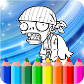 Coloring Book For Plants vs Zombie icon