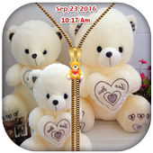 Taddy Bear Zipper Lock Screen icon