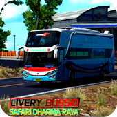 Livery Bus Safari Dharma Raya أيقونة