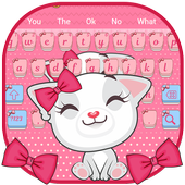 Cute Cat Bowknot Keyboard icon