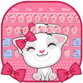 Cute Cat Bowknot Keyboard on 9Apps