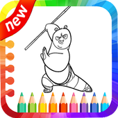 Kong Fu Panda Coloring Game icon