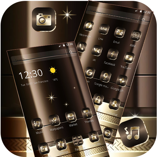 Gold Brown Business Luxury Theme icon