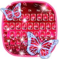 Glitter Sparkle Butterfly Keyboard